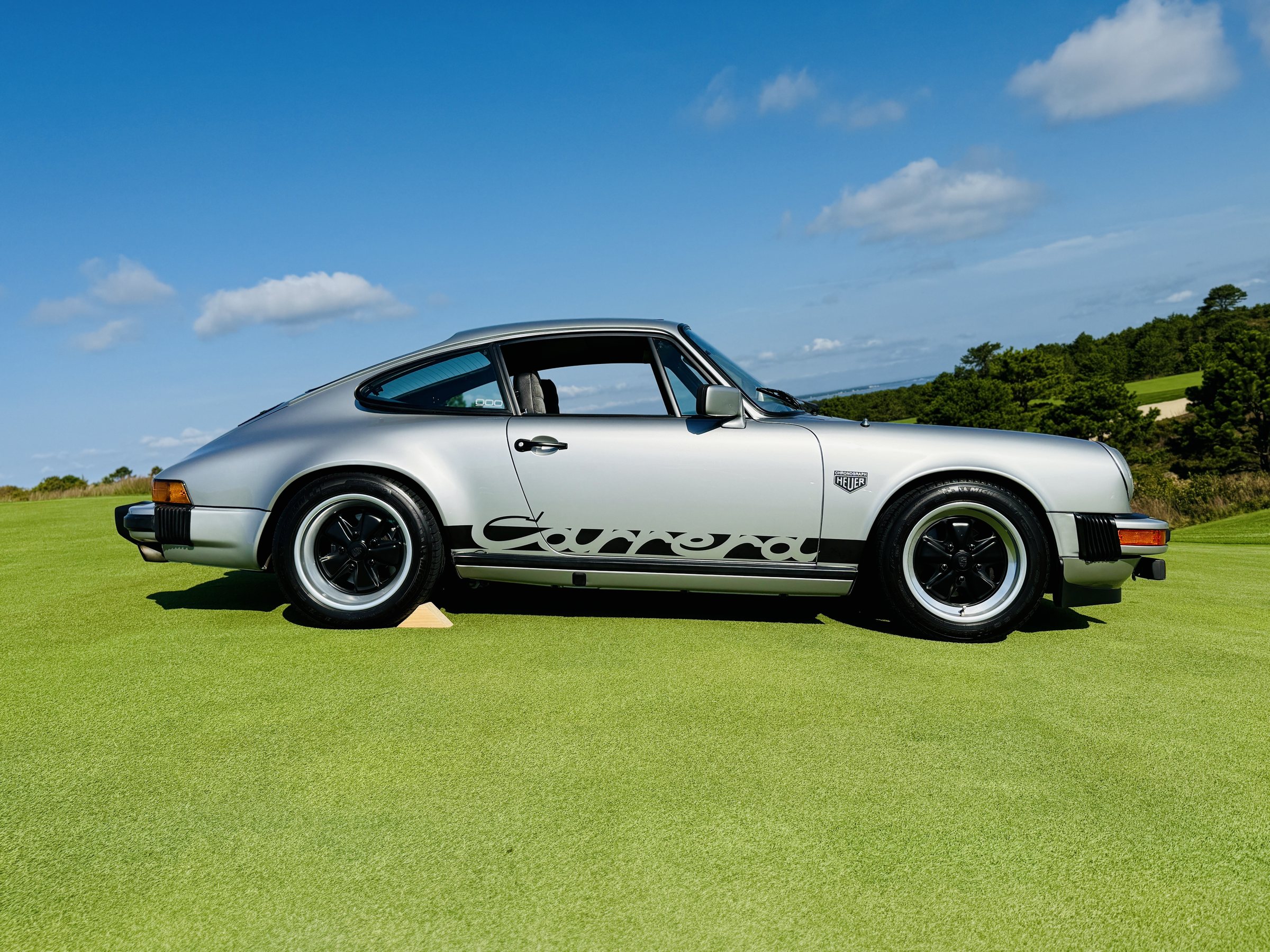1978 Porsche 911 SC ANDIAL side profile, Carrera script, silver